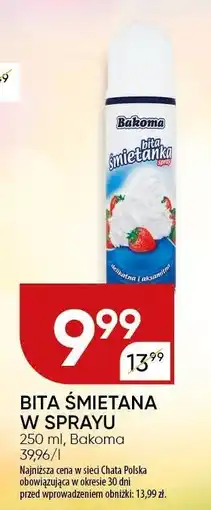Chata Polska Bita śmietana w sprayu 250ml Bakoma oferta