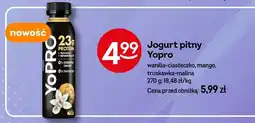 Żabka Jogurt pitny Yopro wanilia-ciasteczko 270g oferta