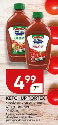 Chata Polska Ketchup Tortex 470g Unilever oferta