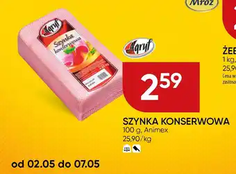 Chata Polska Szynka konserwowa 100g Animex oferta