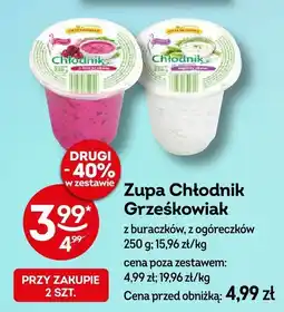 Żabka Zupa Chłodnik Grześkowiak z ogóreczków 250g oferta