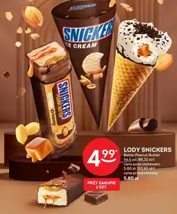 Żabka Lody Snickers rożek 110ml oferta