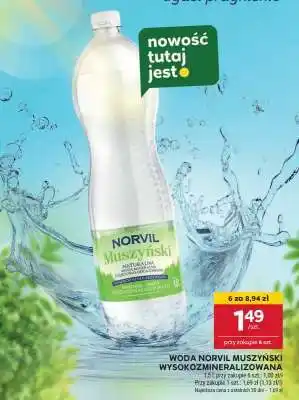 Stokrotka Market Woda Norvil Muszyński Wysokozmineralizowana oferta