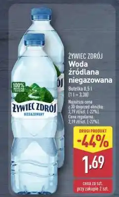 ALDI ŻYWIEC ZDRÓJ Woda źródlana niegazowana oferta