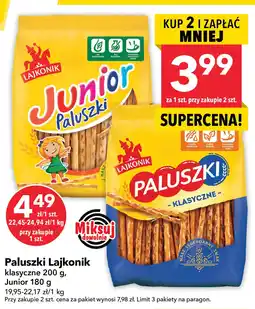 Lewiatan Paluszki Lajkonik Junior 180g oferta