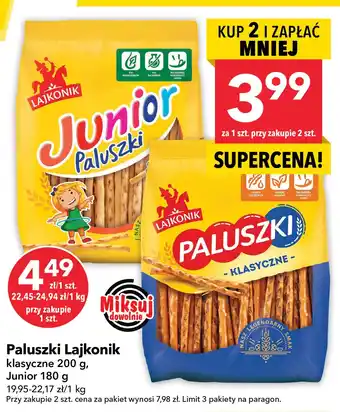 Lewiatan Paluszki Lajkonik Junior 180g oferta