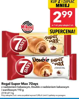 Lewiatan Rogal Double Super Max 7Days z nadzieniem kakaowym i waniliowym 110g oferta