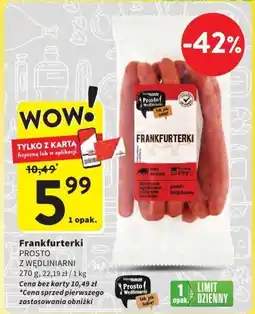 Intermarche Frankfurterki Prosto z wędlinarni 270g oferta