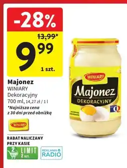 Intermarche Majonez Dekoracyjny Winiary 700ml oferta