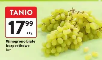 Intermarche Winogrono białe bezpestkowe luz 1 kg Intermarche oferta