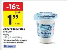Intermarche Jogurt naturalny BAKOMA Gęsty 150g oferta