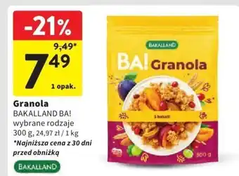Intermarche Granola BAKALLAND BA! 300g oferta