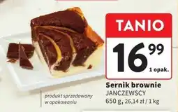 Intermarche Sernik brownie 650g JANCZEWSCY oferta