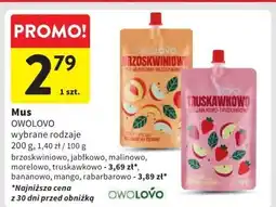 Intermarche Mus Owolovo brzoskwiniowo-jabłkowy 200g oferta