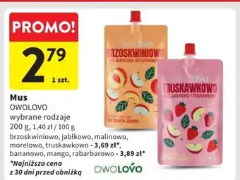 Intermarche Mus Owolovo brzoskwiniowo-jabłkowy 200g oferta