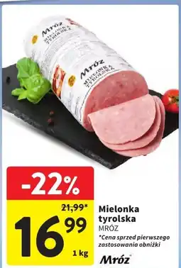 Intermarche Mielonka tyrolska 1kg Mróz oferta