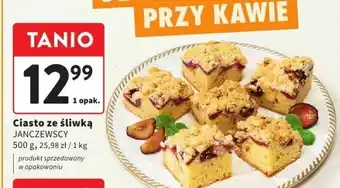 Intermarche Ciasto ze śliwką 500g JANCZEWSCY oferta