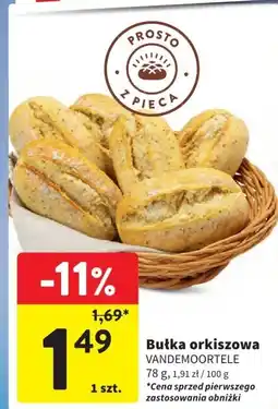 Intermarche Bułka orkiszowa 78g Vandemoortele oferta