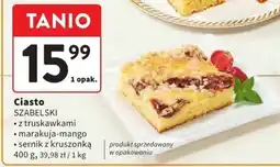 Intermarche Ciasto z truskawkami, marakuja-mango, sernik z kruszonką 400g SZABELSKI oferta
