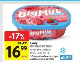 Intermarche Lody BIG MILK INTENSE 0.9l oferta