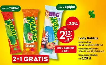 Żabka Lody Kaktus 45-90ml oferta