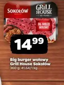 Netto Big burger wołowy Sokołów Grill House oferta