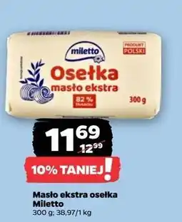 Netto Masło extra osełka Miletto oferta