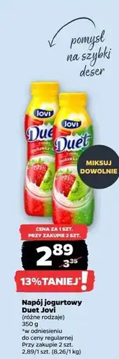 Netto Jogurt truskawka-kiwi Jovi Duet oferta