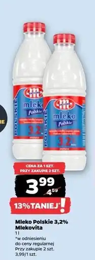 Netto Mleko polskie 3.2% Mlekovita oferta