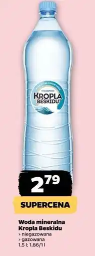 Netto Woda gazowana Kropla Beskidu oferta