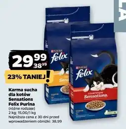 Netto Karma dla kota z wołowiną Purina Felix Sensations oferta