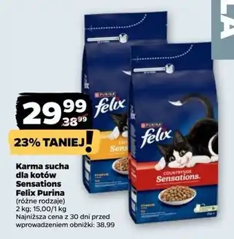 Netto Karma dla kota z wołowiną Purina Felix Sensations oferta