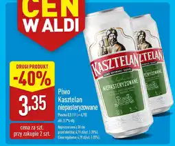 ALDI Piwo Kasztelan niepasteryzowane oferta