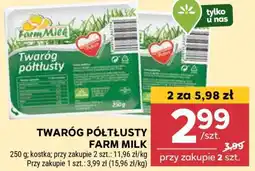 Stokrotka Market Twaróg półtłusty Farm Milk oferta