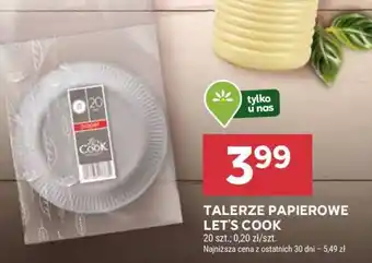 Stokrotka Market TALERZE PAPIEROWE LET’S COOK oferta