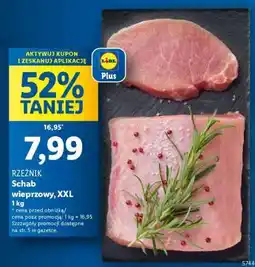 Lidl RZEŹNIK Schab wieprzowy, XXL 1 kg oferta