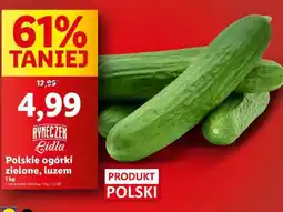 Lidl Polskie ogórki zielone, luzem oferta