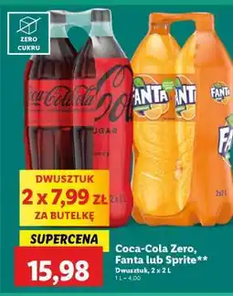 Lidl Coca-Cola Zero, Fanta lub Sprite oferta