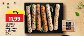 Lidl GRILL&FUN Kiełbaski wieprzowe w posypce oferta