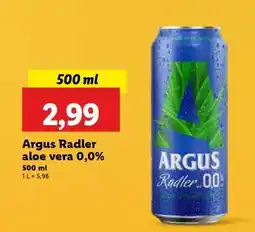 Lidl Argus Radler aloe vera 0,0% oferta