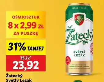 Lidl Žatecký Světlý Ležák oferta