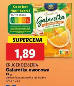 Lidl KRÜGER DESSERIA Galaretka owocowa oferta
