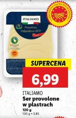 Lidl ITALIAMO Ser provolone w plastrach oferta