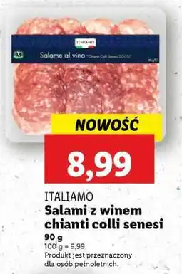 Lidl ITALIAMO Salami z winem chianti colli senesi oferta