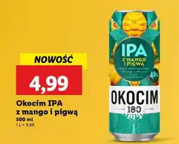 Lidl Okocim IPA z mango i pigwą oferta