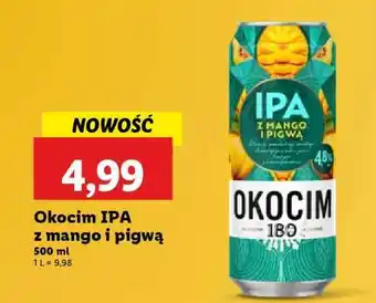 Lidl Okocim IPA z mango i pigwą oferta
