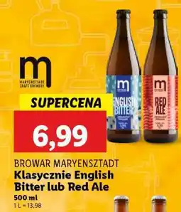 Lidl Browar Maryensztadt Klasycznie English Bitter lub Red Ale oferta