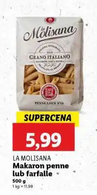 Lidl LA MOLISANA Makaron penne lub farfalle oferta