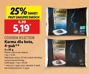 Lidl Coshida Selection Karma dla kota, 4-pak oferta