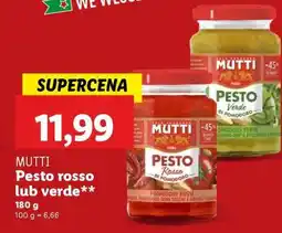 Lidl MUTTI Pesto rosso lub verde oferta